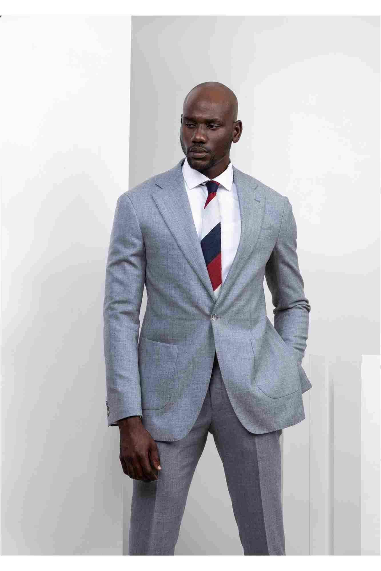 Buy Men Grey Check Slim Fit Wedding Two Piece Suit Online - 698144 | Peter  England