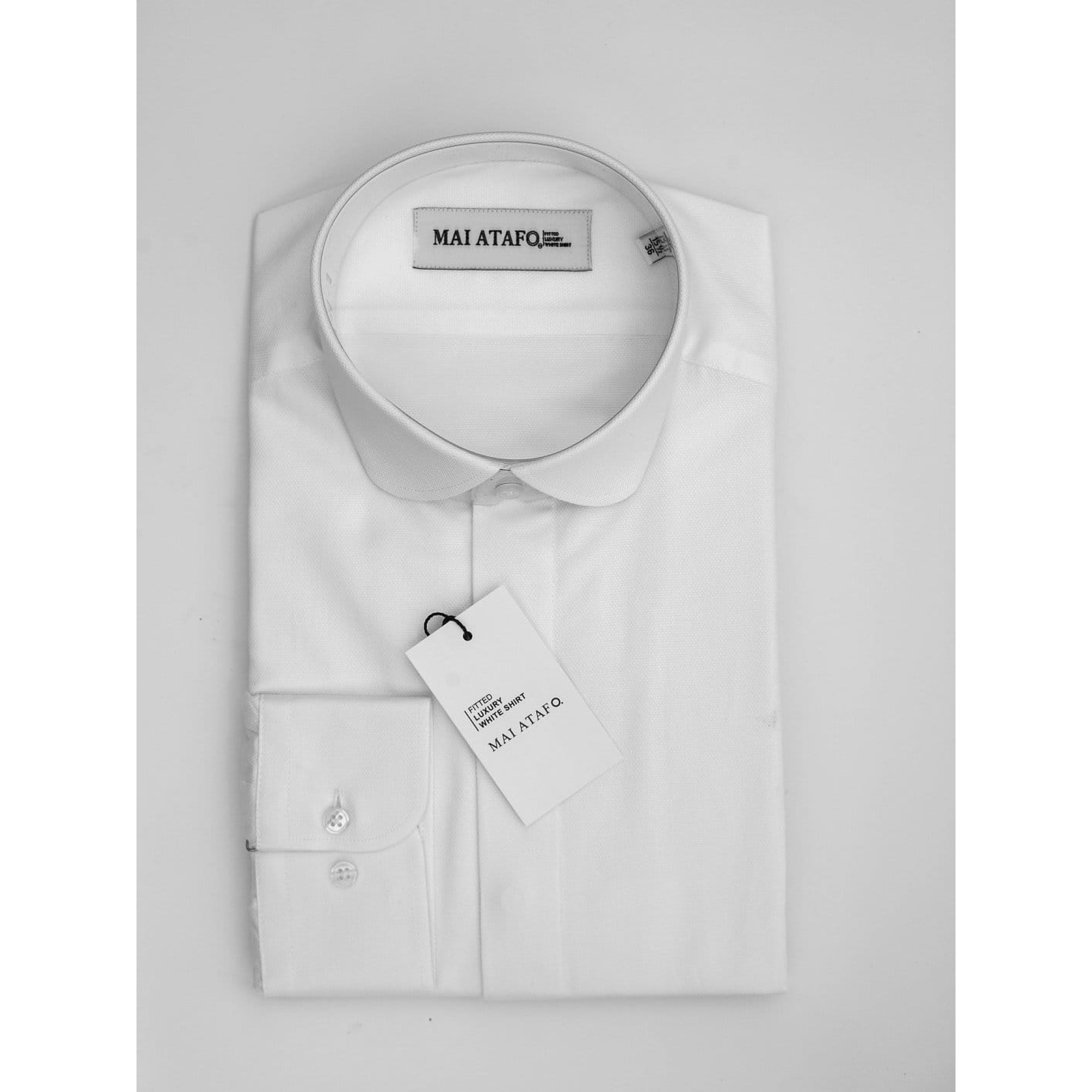 Mai-Atafo-Round-Collar-with-Concealed-Button-Flap-White-Shirt
